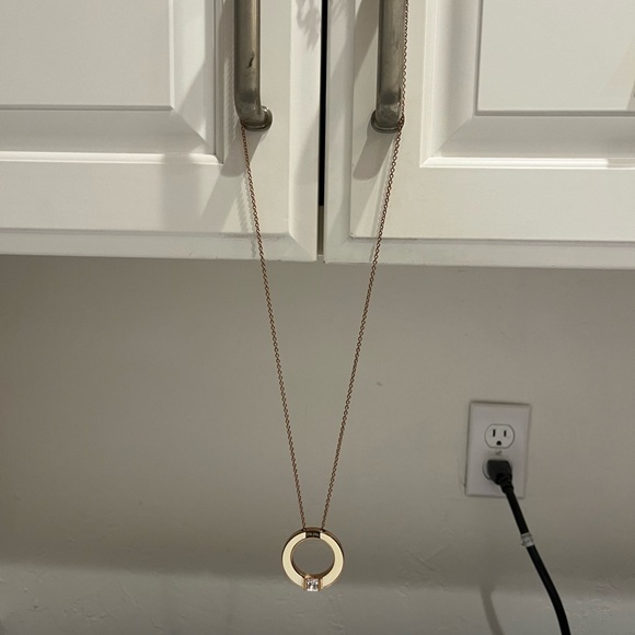 Folli Follie color collection white crystal pendant necklace long - Picture 1 of 6